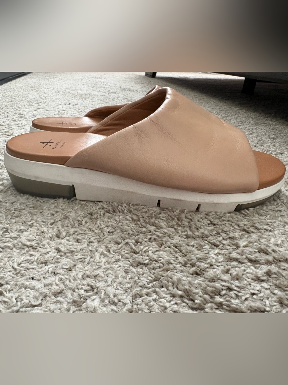 Aquatalia Leather Slide Mule Size 8.5